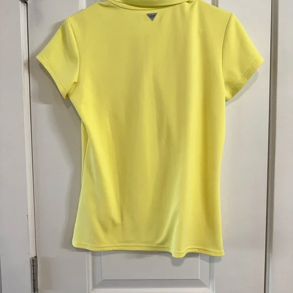 Columbia PFG Yellow Performance Polo Shirt Women’s Small Short Sleeve - Picture 6 of 6